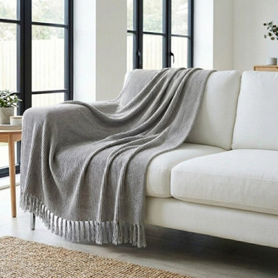 Garden Greatness Maison Soft Woven Throw Textured from B&Q