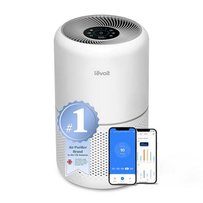 Levoit Smart Hepa Air Purifier For Bedroom Home 108 M Cadr 258 M / HLaser Quality Sensor With Auto Sleep ModeAlexa & App from B&Q