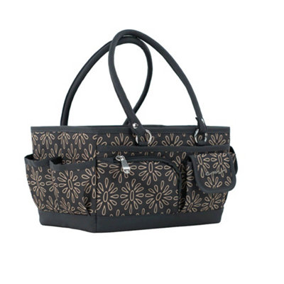 Sewing Online Everything Mary Collapsible Store & Tote Junior Craft Organiser,tan Floral from B&Q