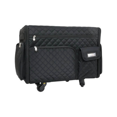 Sewing Online Everything Mary Xl 4 Wheel Collapsible Rolling Sewing Machine Storage CaseBlack Quilted from B&Q