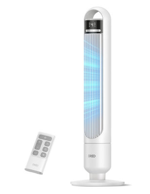 Dreo Quiet Tower Fan For Bedroom& Home25 Ft / S Powerful Airflow29 Ft Coverage1-8 H Timer4 Speeds3 Modes28 Db from B&Q
