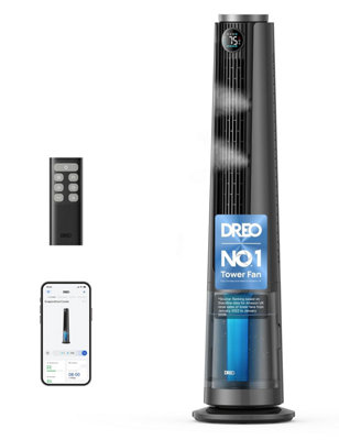 Dreo Turbocool Misting Fan 765 S3-In 1 Ultrasonic Fans That Blow Cold Air With 6 L Tank10 M / S Cooling For Bedroom20 Db from B&Q
