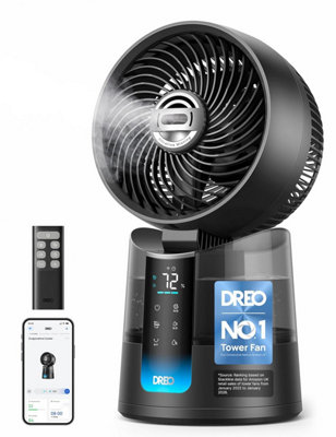 Dreo Turbocool Misting Fan 516 S20 Db Smart 3 In 1 Ultrasonic Evaporative Air Cooler8 M / S Desk Fans That Blow Cold 150 from B&Q