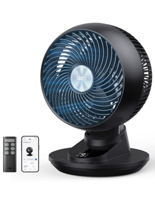 Dreo 20 Db Smart Desk Fan For Bedroom90 +90 OscillationSilent Cooling Air CirculatorPowerful Dc Motor With 85 Ft Airflow9 from B&Q