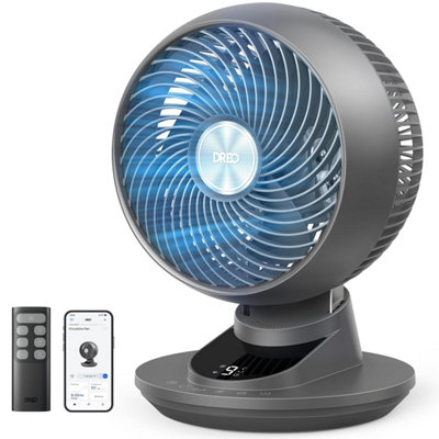 Dreo 20 Db Smart Desk Fan For Bedroom90 +90 OscillationSilent Cooling Air CirculatorPowerful Dc Motor With 85 Ft Airflow9 from B&Q
