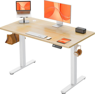  - Ergear Electric Standing Desk Height Adjustable 120 X 60 CmSit Stand With 4 Memory Smart PannelHome Office Splice Board