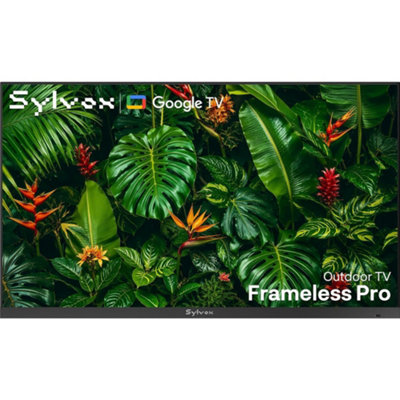 Sylvox Smart Outdoor Tv 43In 4K Full Sun 2000 Nits,ip56 Waterproof Google Tv,ultra-Narrow Bezel,dolby Atmos, Framless Pro