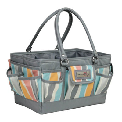 Sewing Online Everything Mary Deluxe Store & Tote Craft OrganiserGrey Stripes from B&Q