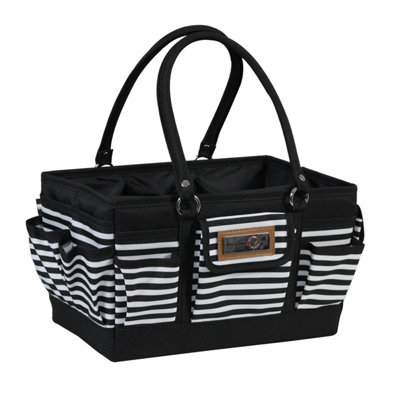 Sewing Online Everything Mary Black/white Stripe Deluxe Store/tote Caddy-Collapsible-Evm12776-2 from B&Q
