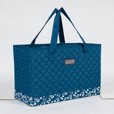 B&Q -  Sewing Machine Carry Tote-Blue/white-Everything Mary Evm10143-10