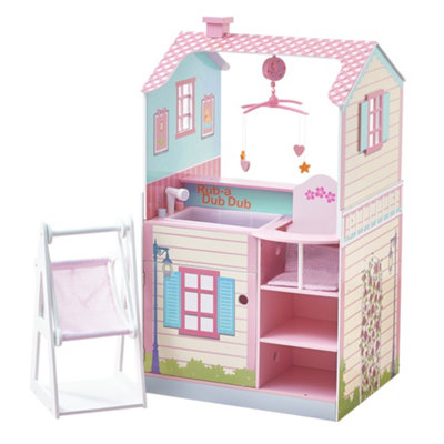 Olivia's Little World Baby Doll Changing Station Dolls House Nursery Playset With Highchair TD-11460A - Image 2