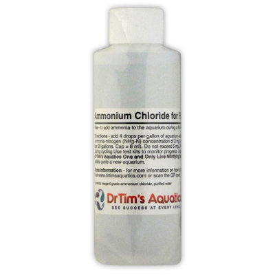 Dr Tim's Aquatics Ammonium Chloride Solution 120Ml (4Oz)  Clear from B&Q