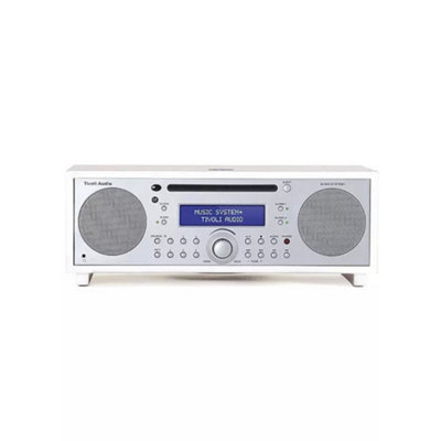 Tivoli Audio Music System+ Dab Fm Radio CdAll-In-One System White / Silver from B&Q