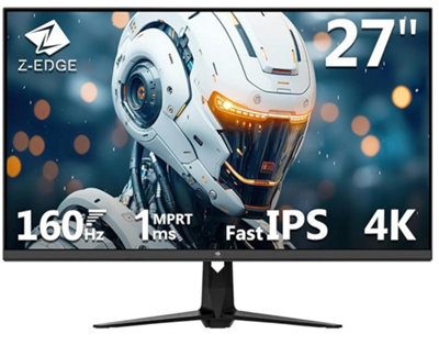 Z-Edge 27 Inch 4K Gaming Monitor 160Hz Uhd Fast Ips Dp 1.4 Hdmi 2.1, 1.07B Colors