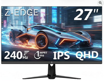 Z-Edge 27 Inch 240Hz Qhd Gaming Monitor Ips 2560X1440  Dp Hdmi  1Ms Mprt