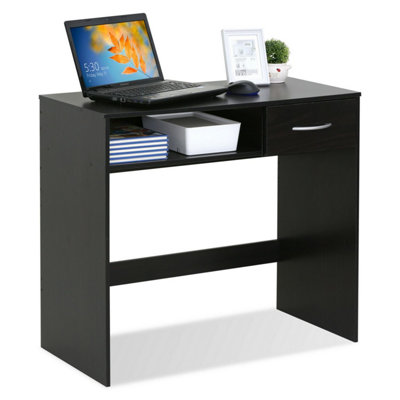 Walplus Furinno Jaya Computer Study Desk With DrawerEspresso from B&Q