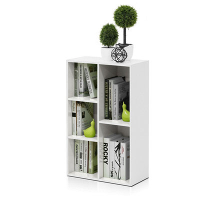 Walplus Furinno 5-Cube Open ShelfWhite from B&Q