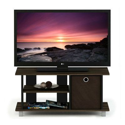 Walplus Furinno Simplistic Tv Entertainment Center With Bin DrawersColumbia Walnut/dark Brown from B&Q