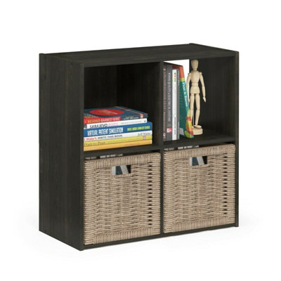 Walplus Furinno Pelli Cubic Storage Cabinet2X2Espresso from B&Q