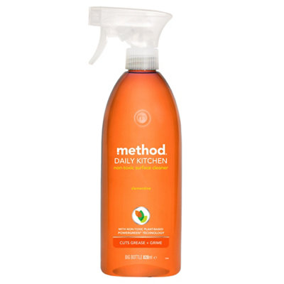 Method Clementine Kitchen Surface Cleaner - 828ml - Plant-Based Powergreen Technology - Image 5