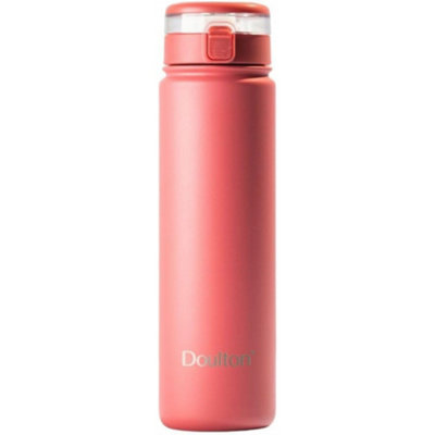 Doulton Taste 2 Steel Water Bottle With Filter Double Walled Insulated 500MlBlush from B&Q