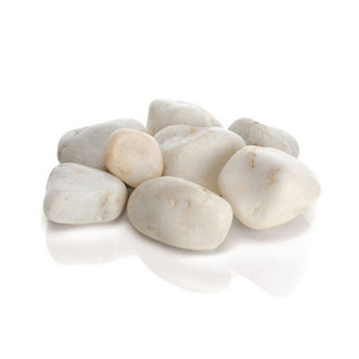 Oase Biorb White Marble Pebbles Aquarium Fish Tank Decorative Stone Decor from B&Q