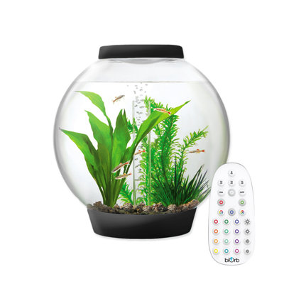 Oase Baby Biorb 15L Aquarium Fish Tank In With Mcr Led Lighting Black