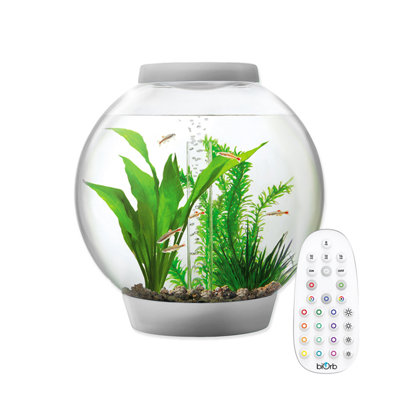 Oase Baby Biorb 15L Aquarium Fish Tank In Silver With Mcr Led Lighting from B&Q