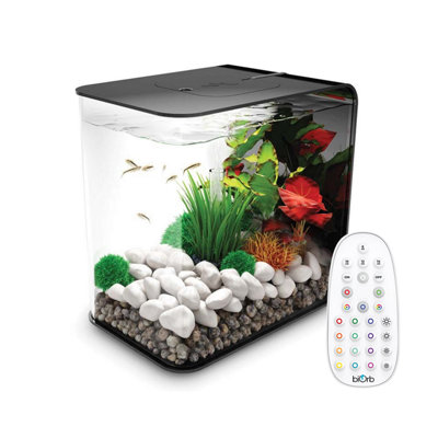 Oase Biorb Flow 15L Aquarium Fish Tank In Black With Mcr Led Light from B&Q