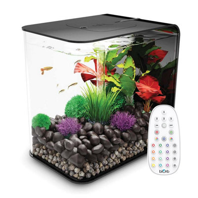 Oase Biorb Flow 30L Aquarium Fish Tank In Black With Mcr Led Lighting from B&Q