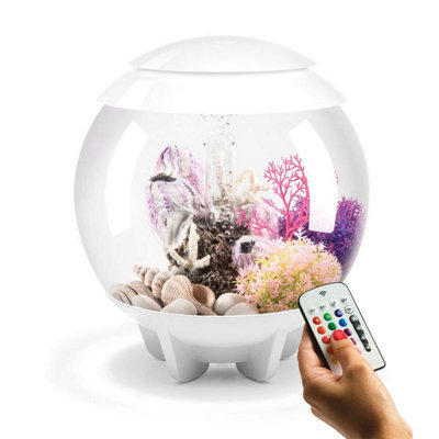 Oase Biorb Halo 15L Aquarium Fish Tank In White With Mcr Led Lighting from B&Q