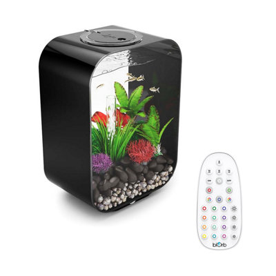 Oase Biorb Life 15L Aquarium Fish Tank In Black With Multi Colour Led Lighting from B&Q