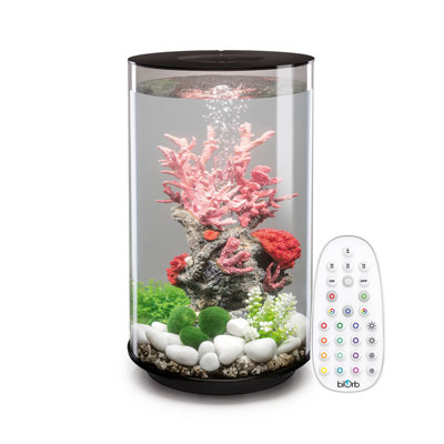 Oase Biorb Tube 30L Aquarium Fish Tank In Black With Mcr Led Lighting from B&Q