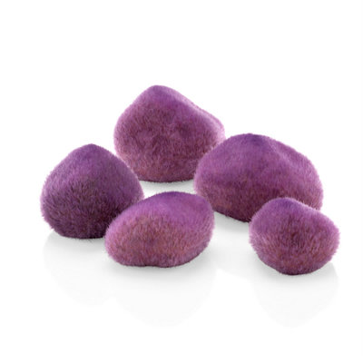 Oase Biorb Aquarium Decorative Purple Moss Pebbles from B&Q