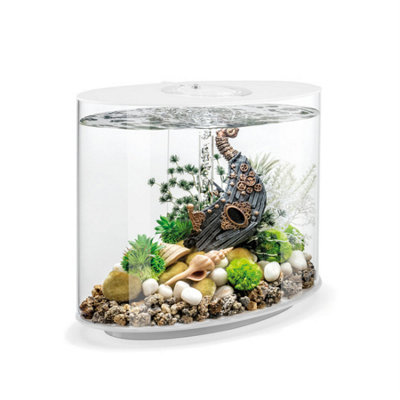 Oase Biorb Loop 30L Aquarium Fish Tank In White With Mcr Led Lighting from B&Q