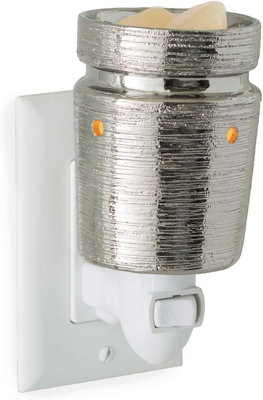Plug In Wax WarmerBrushed Chrome from B&Q