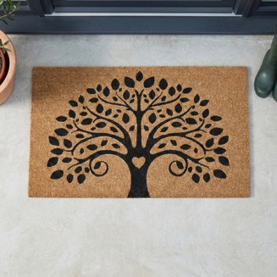 B&Q -  Tree Of Life Printed Coir Doormat