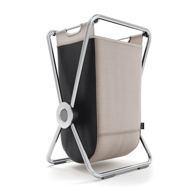 B&Q -  Single X-Frame Laundry HamperChrome