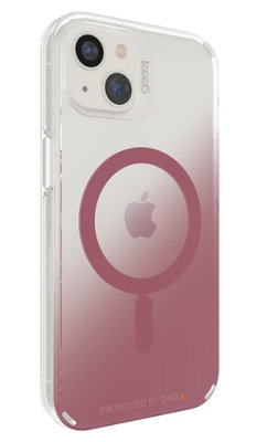 Zagg Gear 4 Milan Snap D30 Protective Case For Iphone 13, Slim, Shockproof, Wireless Charging, (Clear/rose)