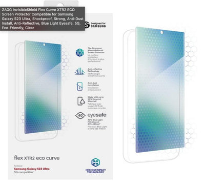 Zagg Invisibleshield Flex Curve Xtr2 Eco Screen Protector For Galaxy S23 Ultra from B&Q