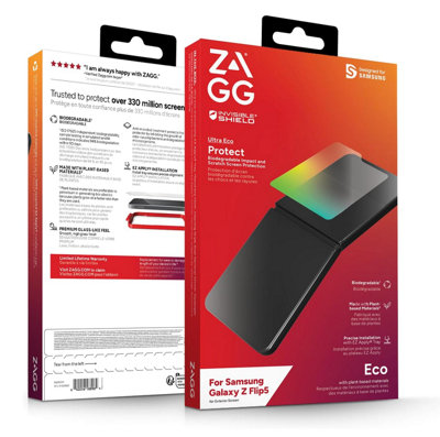 Zagg Invisibleshield Ultra Eco Samsung Galaxy Z Flip5 Screen ProtectorClear from B&Q