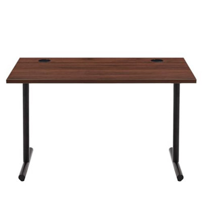 Basics Office Computer DeskWalnut Desktop And Black FrameRectangularSimple Assembly120 X 60 X 73.6 Cm from B&Q