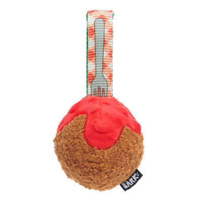 Bark A Squeaky Meat-A-Ball Dog Toy
