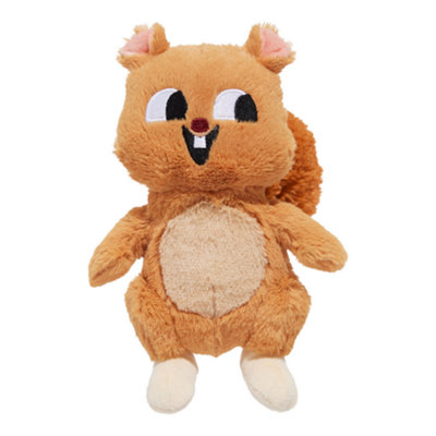 Bark Pearl Squirrel Plush Dog Toy from B&Q