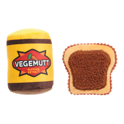 Bark Vegemutt Toast Plush Dog Toy from B&Q