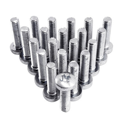 Penn Elcom 100 X M8 Pan Head Screw 30mm/1.18" S1110 from B&Q