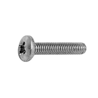 Penn Elcom 100 X M6 Pozi Drive Pan Head Screws 30mm/1.18" S1120 from B&Q