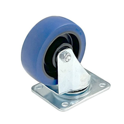 Penn Elcom Swivel Castor With Blue Wheel100mm from B&Q