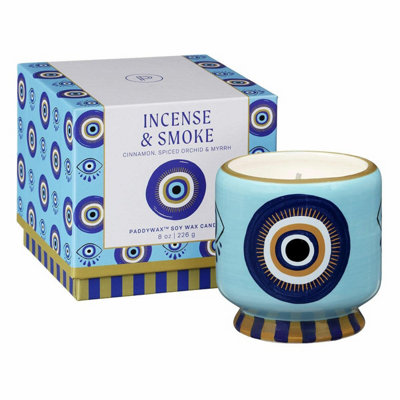 Designworks Incense & Smoke Eye Ceramic Candle - Image 3