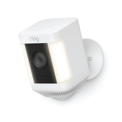 Ring Spotlight Cam White Smart Battery-Powered Ip Camera Plus from B&Q